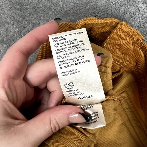 Pilcro Anthropologie Pants Womens 30 Bootcut Corduroy Trousers Burnt Orange - Picture 6 of 10